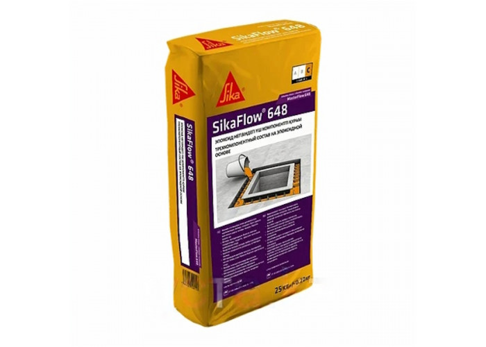 Смесь SikaFlow 648 (MasterFlow 648 CP Plus) - высокопрочный, безусадочный трехкомпонентный состав на эпоксидной основе наливного типа, данный материал доступен на складе в Тольятти | Профессиональная строительная химия от торгово-строительной компании Про-Дальтранс